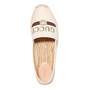 New Gucci espadrilles flats logo print canvas espadrilles flats